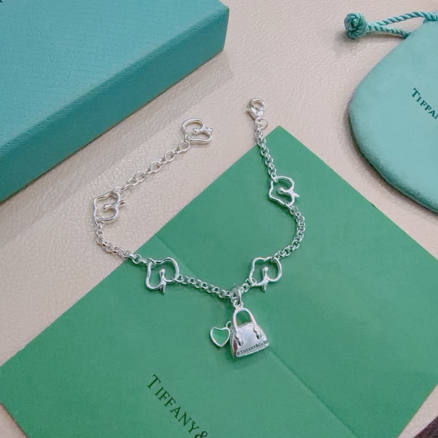 Tiffany & Co. Lock Charm Bracelet